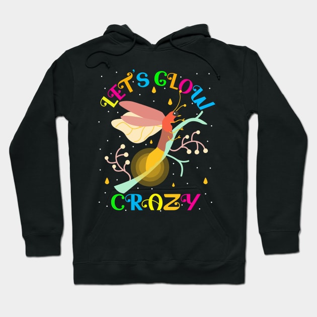 Let's Glow Crazy 80's Party Hoodie by alcoshirts